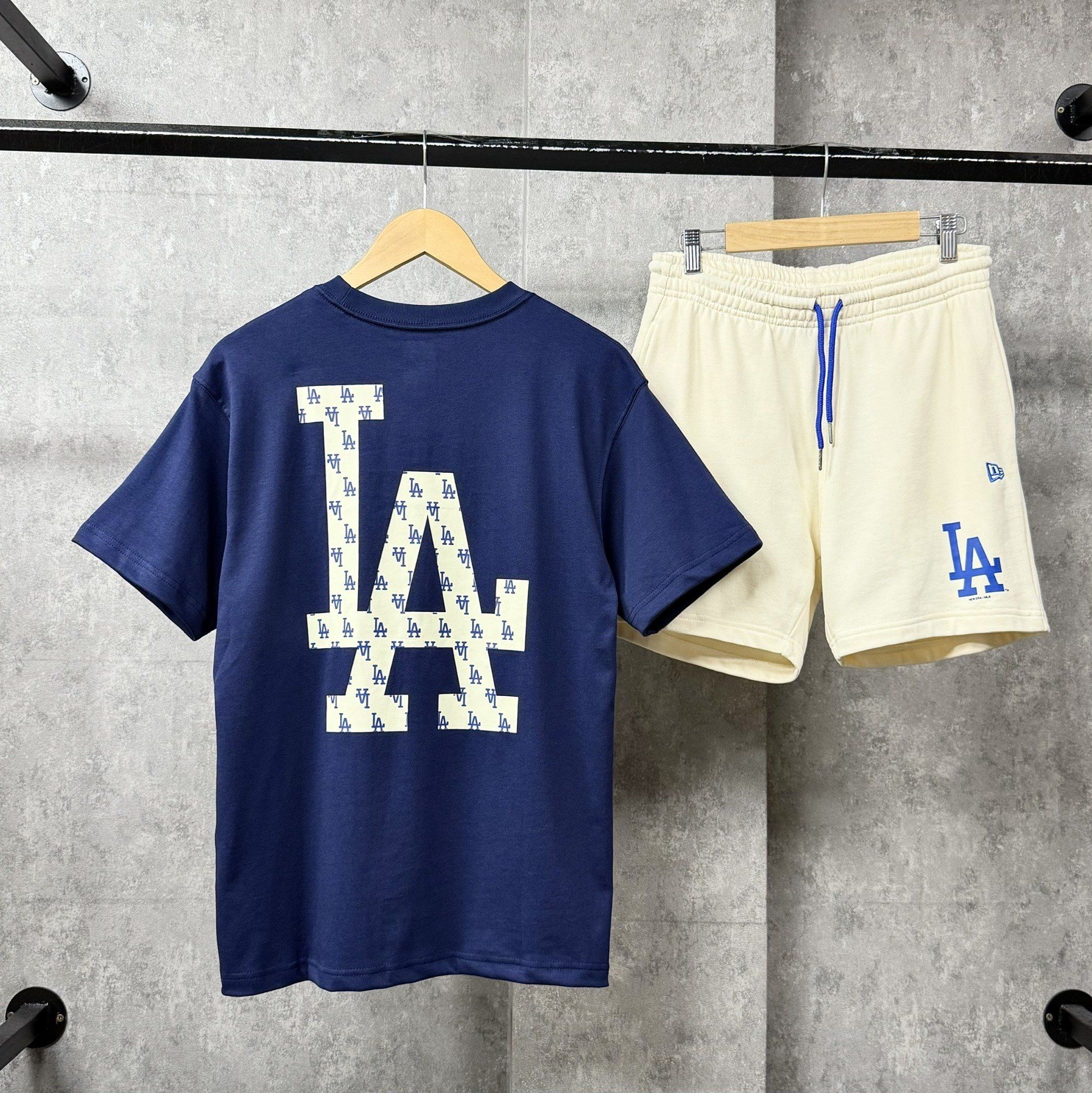  Áo Thun New Era - [Unisex] LA Dodgers T-Shirt Blue 