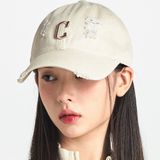  Nón MLB Korea - [Unisex] Damage Washed Unstructured Ball Cap LA Dodgers - 3ACPVV34N-45SAM 