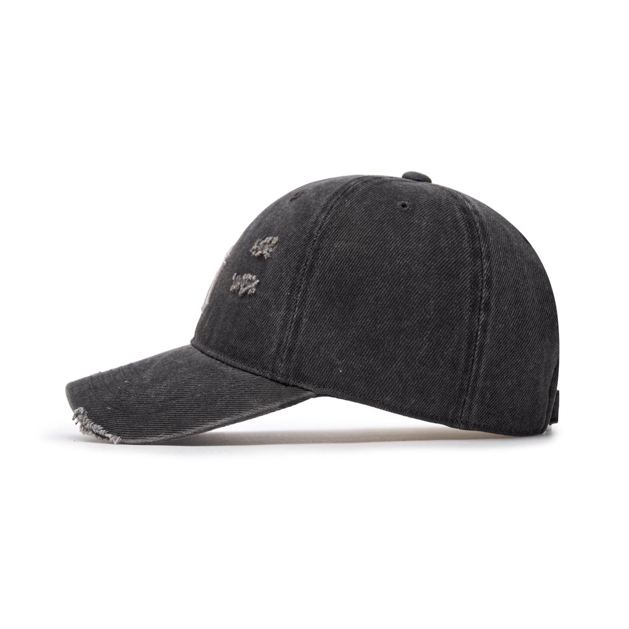 ★MLB Korea★ Damage washed denim unstructured ball cap LA I MLB DAMAGE BALL CAP - MLB KOREA