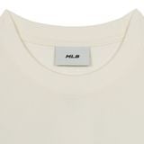  Áo thun MLB - New Year Snake Cartoon Graphic Overfit Short Sleeve T-Shirt NY Yankees Cream - 3ATSQ0251-50CRS 
