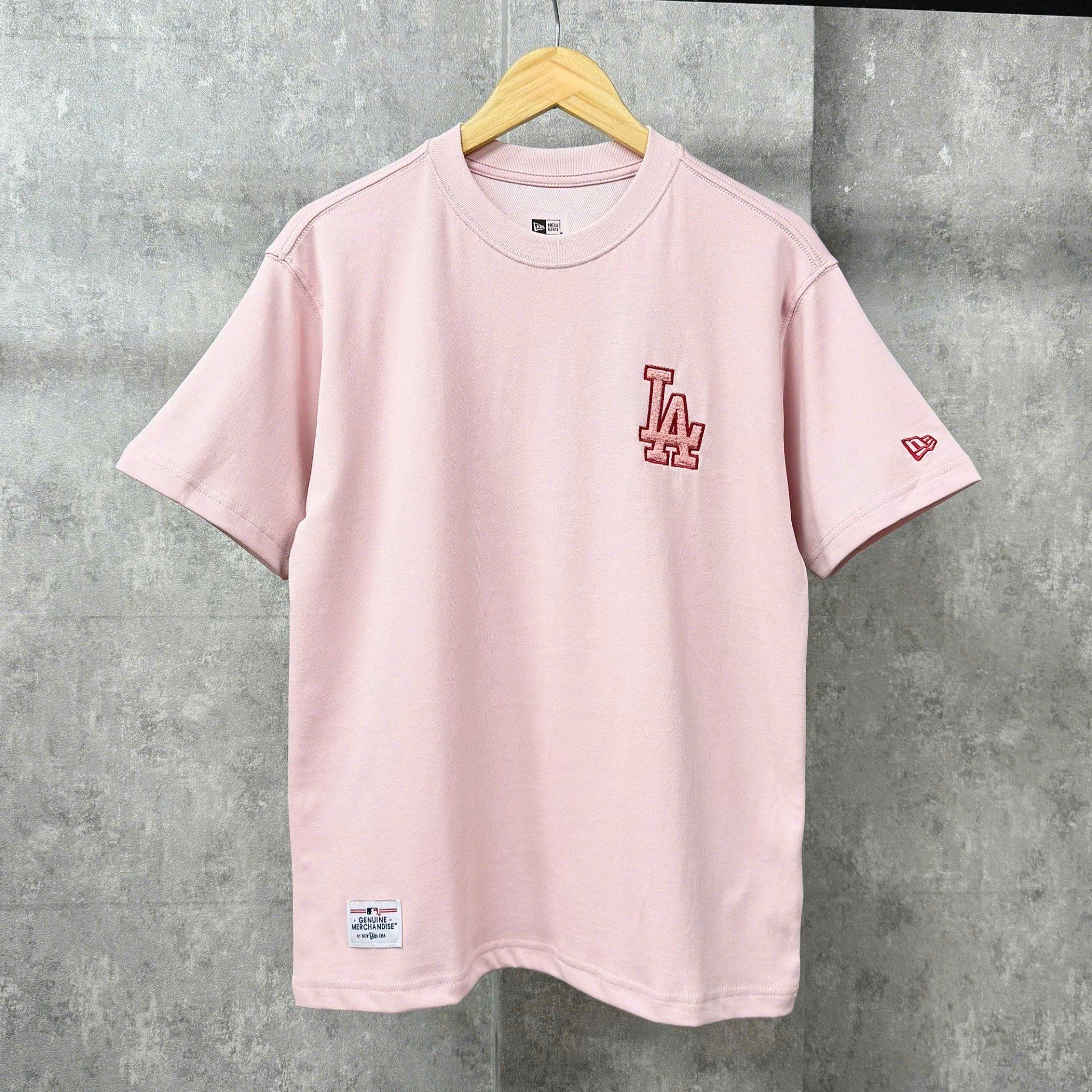  Áo Thun New Era - [Unisex] LA Dodgers Unique Logo T-Shirt Pink 