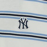  Áo Polo MLB [Nữ] Varsity Stripe Crop Collar T-Shirt NY Yankees - 3FPQV0253-50IVS 