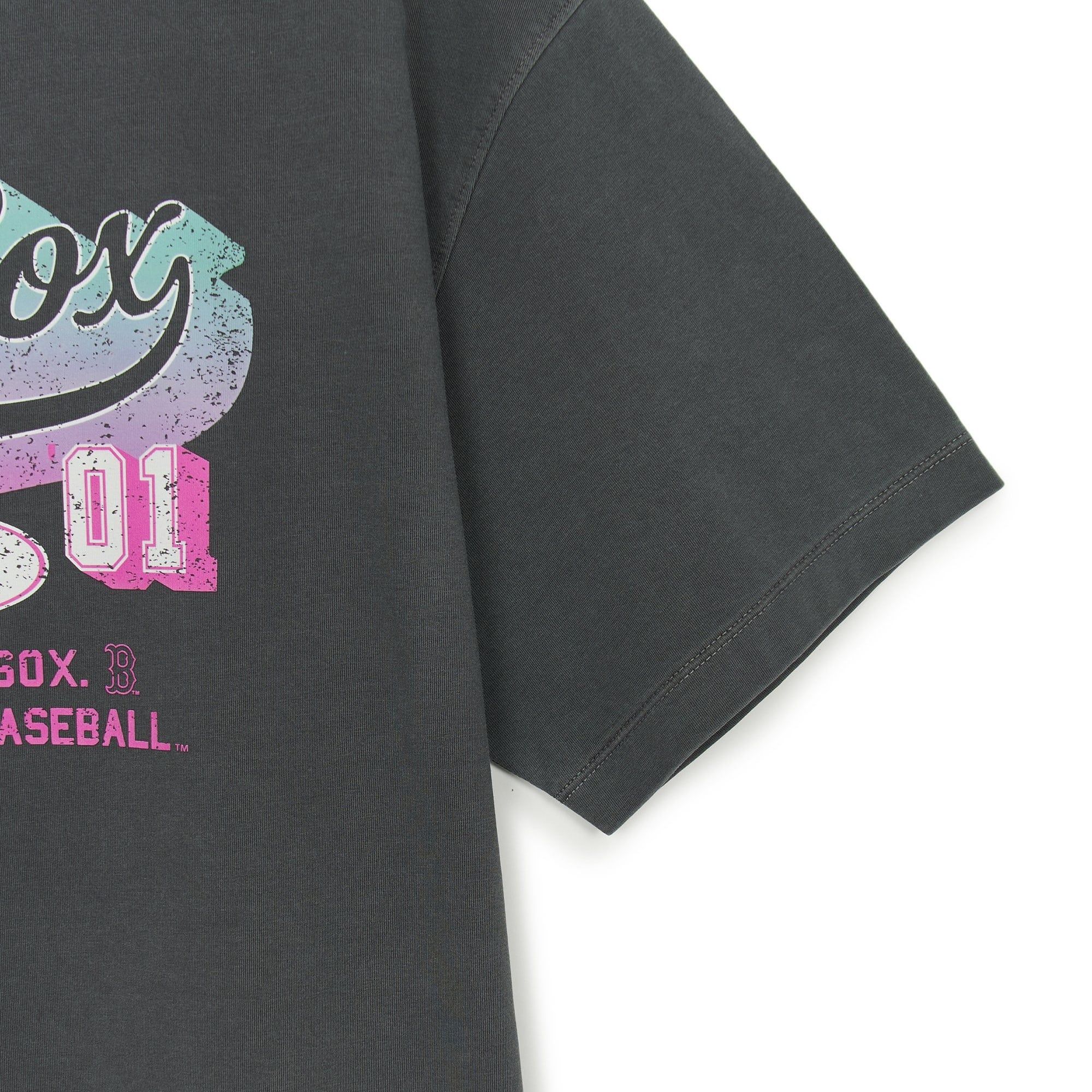  Áo thun MLB [Unisex] Varsity Vintage Washing Graphic Overfit Boston - 3FTSV1053-43CGD 