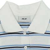  Áo Polo MLB [Nữ] Varsity Stripe Crop Collar T-Shirt NY Yankees - 3FPQV0253-50IVS 