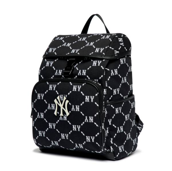  Balo MLB Korea - MONOGRAM DIAMOND JACQUARD BACKPACK NEW YORK YANKEES - 3ABKM022N-50BKS 