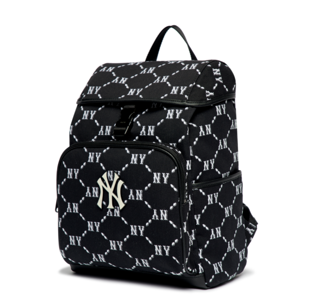  Balo MLB Korea - MONOGRAM DIAMOND JACQUARD BACKPACK NEW YORK YANKEES - 3ABKM022N-50BKS 