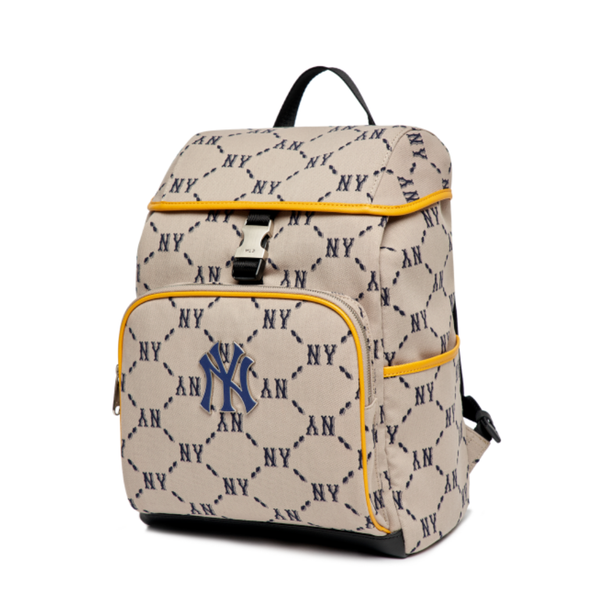  Balo MLB Korea - MONOGRAM DIAMOND JACQUARD BACKPACK NEW YORK YANKEES - 3ABKM022N-50BGS 