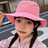  Nón Bucket Tai Bèo Nội Địa Hàn Ribbon 