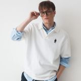  Áo Polo WHOAU [Unisex] - Steve Short Sleeve Collar White - WHHAE2411U 