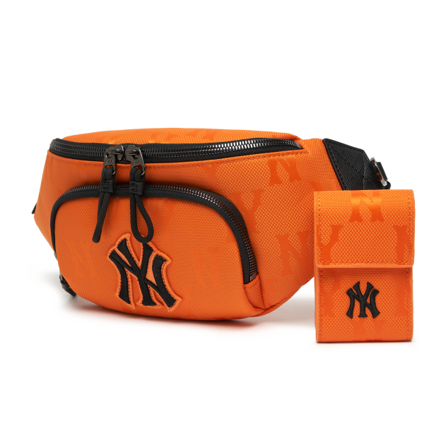 Túi Đeo Chéo MLB Korea - MONOGRAM NYLON JACQUARD HIP NEW YORK YANKEES - 3AHSM011N-50ORS Túi Đeo Chéo MLB Korea - MONOGRAM NYLON JACQUARD HIP NEW YORK YANKEES - 3AHSM011N-50ORS