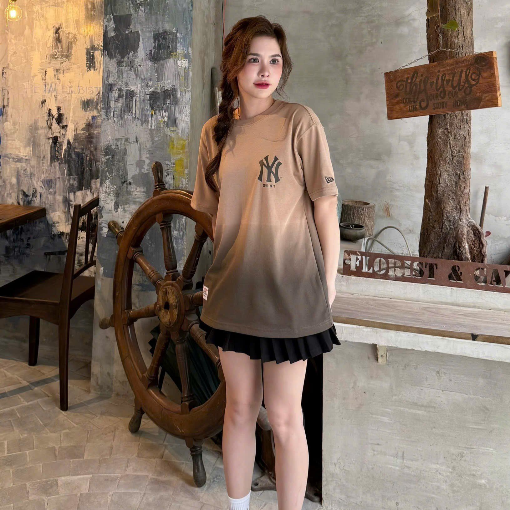  Áo Thun New Era - [Unisex] NY Color Blush T-Shirt Brown 