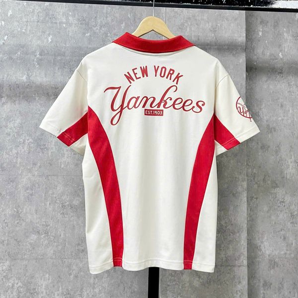 Áo Thun Polo New Era - [Unisex] NY Yankees Hip Line White Red - 19220193