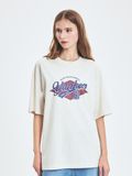  Áo thun MLB [Unisex] Varsity Vintage Washing Graphic Mega Overfit T-Shirt NY Yankees - 3ATSV0753-50CRD 