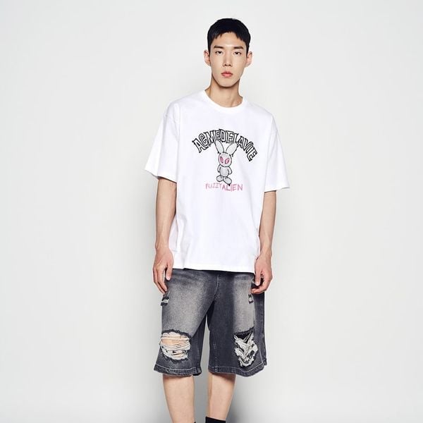 Áo thun ADLV - Acmé de la vie Blur Alien Short Sleeve T-shirt White