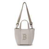  Túi Xách MLB - Basic PU Window Tote Boston Red Sox Cream - 3AORS884N-43CRD 