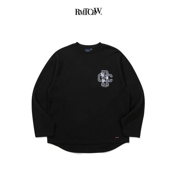  Áo Sweater RMTCRW [ROMANTIC CROWN] - RC CLUB FLAG LONG SLEEVE BLACK 