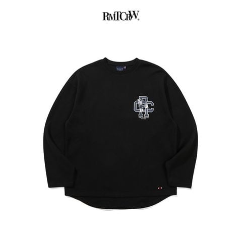 Áo Sweater RMTCRW [ROMANTIC CROWN] - RC CLUB FLAG LONG SLEEVE BLACK