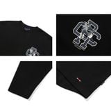  Áo Sweater RMTCRW [ROMANTIC CROWN] - RC CLUB FLAG LONG SLEEVE BLACK 