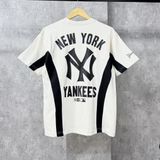  Áo Thun New Era - [Unisex] NY Yankees Logo Hip Line T-Shirt White 