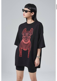  Áo thun Life Work - Life Work Big Logo Basic Black / Red 