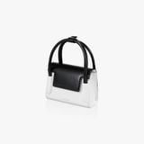  Túi Xách FindKapoor Korea - Marty Bag 18 Crinkled White Black 