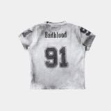  Áo Thun [Unisex] Badblood - 91 Crack Print V-Neck T-Shirt White - w-tee25-049 