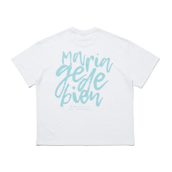Áo thun Mariagedebien (MGDB) - White/Mint T-shirt