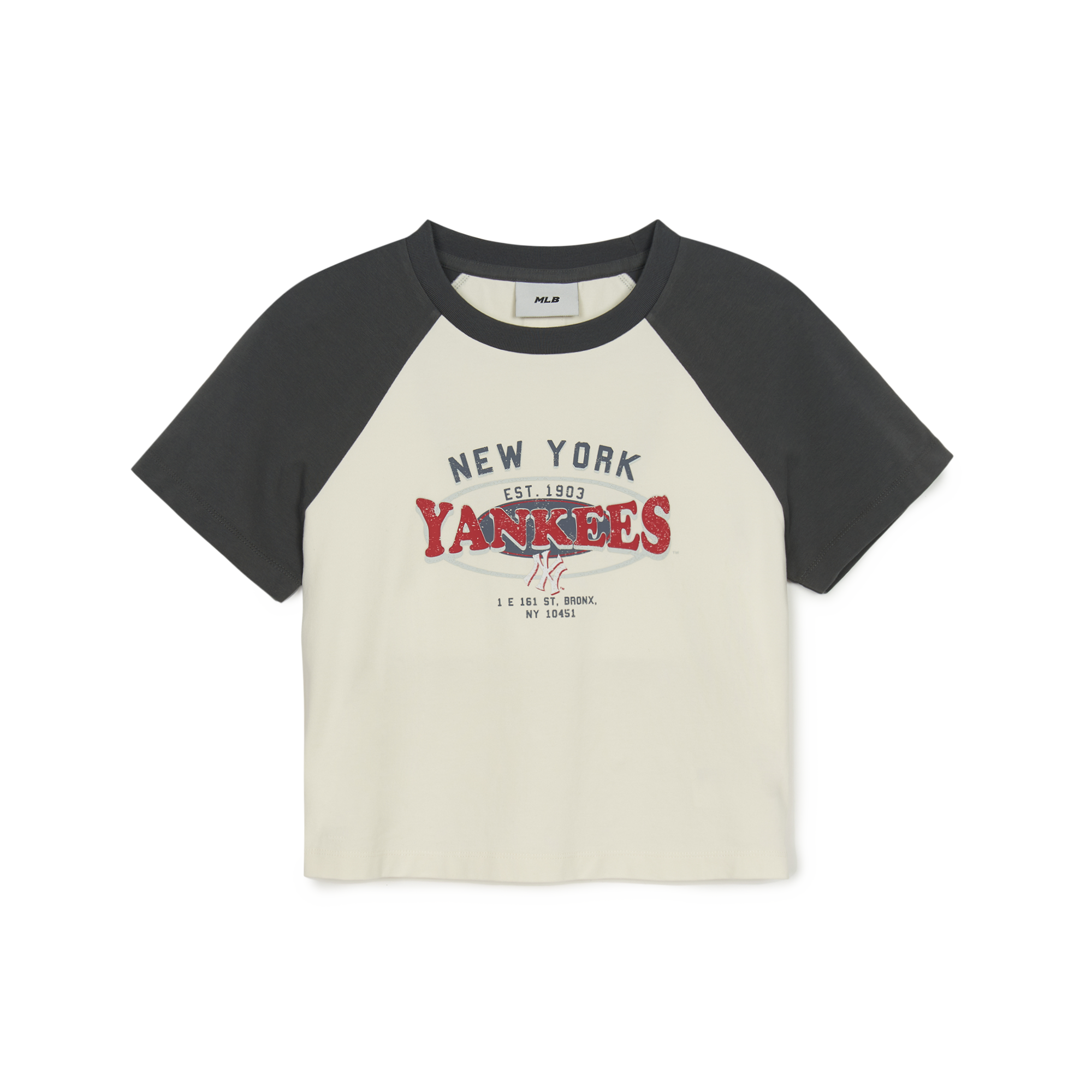 Áo thun MLB Nữ Vintage Washing Raglan Crop NY Yankees