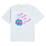  Áo thun - Acmé de la vie - ADLV DONUT FLOWER GRAFFITI SHORT SLEEVE T-SHIRT WHITE 