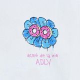  Áo thun - Acmé de la vie - ADLV DONUT FLOWER GRAFFITI SHORT SLEEVE T-SHIRT WHITE 