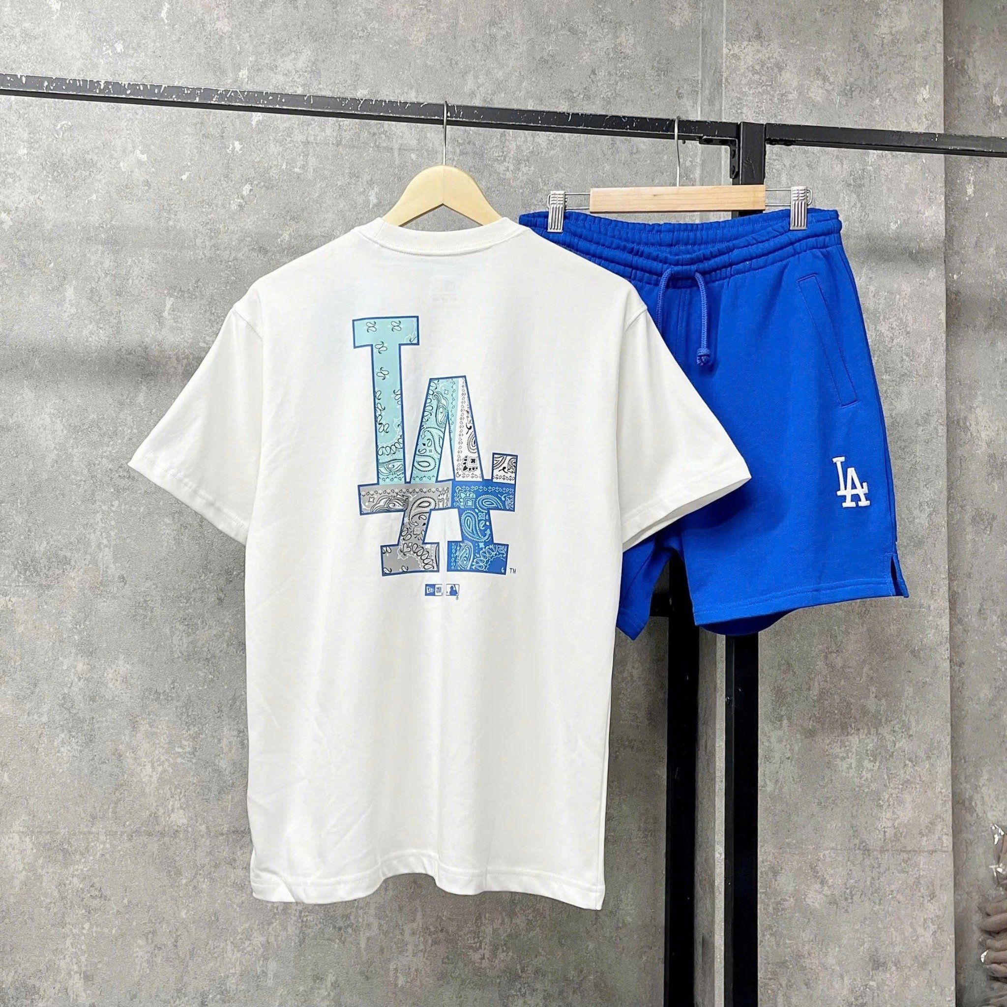  Áo Thun New Era - [Unisex] LA Dodgers Paisley T-Shirt White - 13544565 