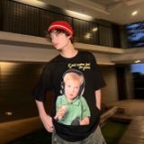  Áo thun ADLV - Acmé de la vie Baby Face Headset Boy Lettering Black 