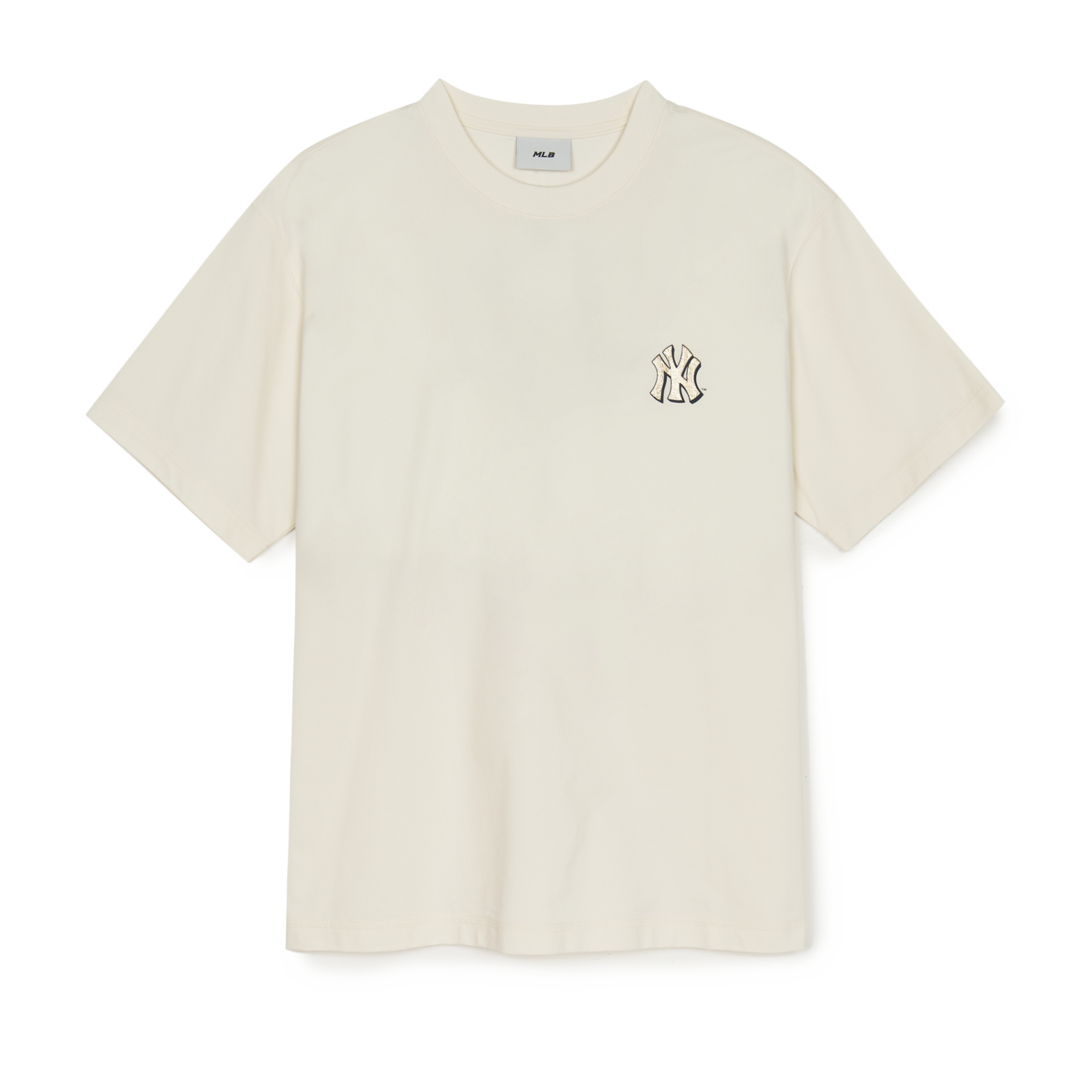  Áo thun MLB - NEW YEAR SNAKE CARTOON GRAPHIC OVERFIT NEW YORK YANKEES CREAM - 3ATSQ0251-50CRS 