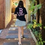  Áo Thun New Era - [Unisex] LA Dodgers Unique Logo T-Shirt Black - 13225494 