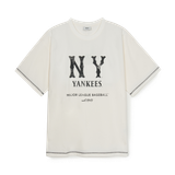  Áo thun MLB Basic Coopers Logo Mega Overfit Functional NY Yankees - 3ATSB1153-50IVS 