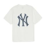  Áo thun MLB - Classic Monogram Big Lux Over Fit New York Yankees - 3ATSM0653-50IVS 