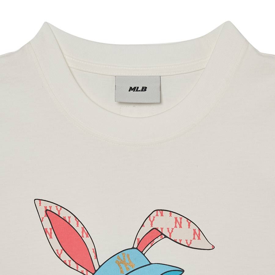 Áo MLB New Year Rabbit short Sleeve Tshirt NY  Xịn Authentic