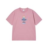  Áo thun ADLV - Acmé de la vie Heart Alien Short Sleeve T-shirt Pink 