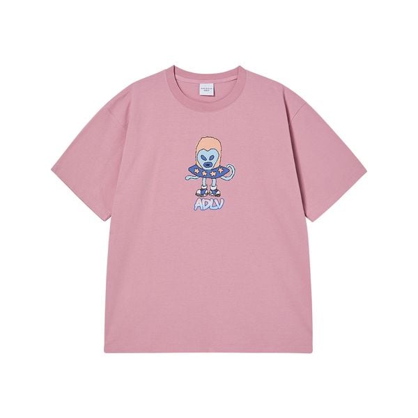Áo thun ADLV - Acmé de la vie Heart Alien Short Sleeve T-shirt Pink