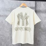  Áo Thun New Era - [Unisex] NY Yankees Freestyle T-Shirt Cream - 12224555 