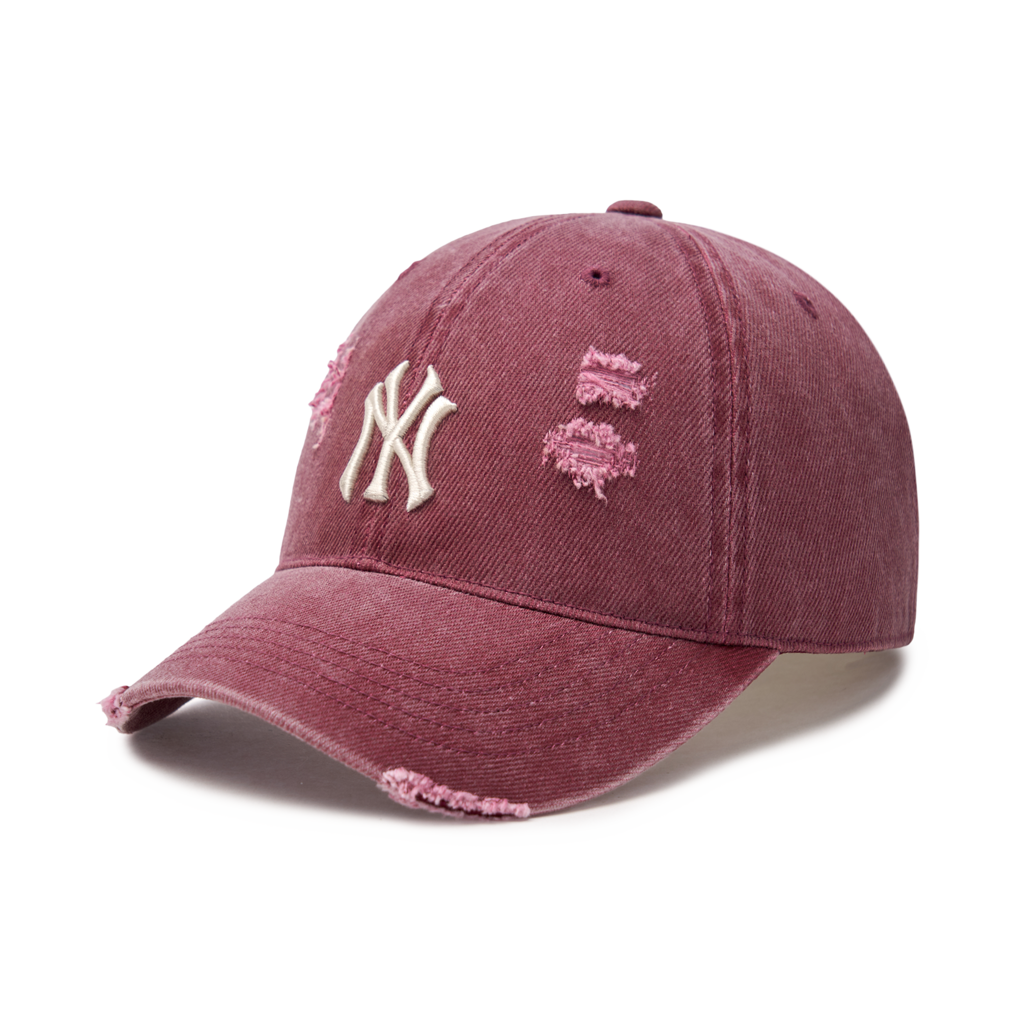 ★MLB Korea★ Basic Washed Unstructured Ball Cap NY DRed 3AC BASIC WASHING UNSTRUCTURED BALL CAP NEW YORK YANKEES