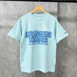  Áo Thun New Era - [Unisex] LA Dodgers Big Front Logo T-Shirt Sky Blue - 17878525 