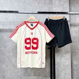  Áo Thun New Era - [Unisex] New York Yankees 99 Jersey T-Shirt Beige - 12359877 