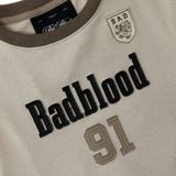  Áo Thun [Unisex] Badblood - [w-tee25-106] Vintage Club Jersey Ringer T-Shirt Tan 