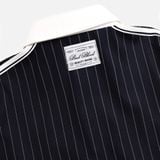  Áo Sweater [Unisex] Badblood - Classic Logo Stripe Rugby Shirt Burgundy - w-sht24-019 