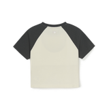  Áo thun MLB [Nữ] Varsity Vintage Washing Raglan Crop T-Shirt NY Yankees - 3FTSV0853-50CRS 