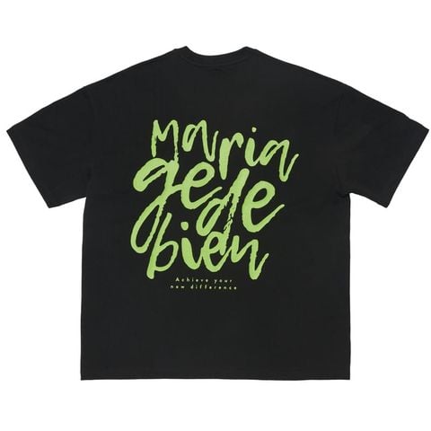 Áo thun Mariagedebien (MGDB) - Black/Green T-shirt