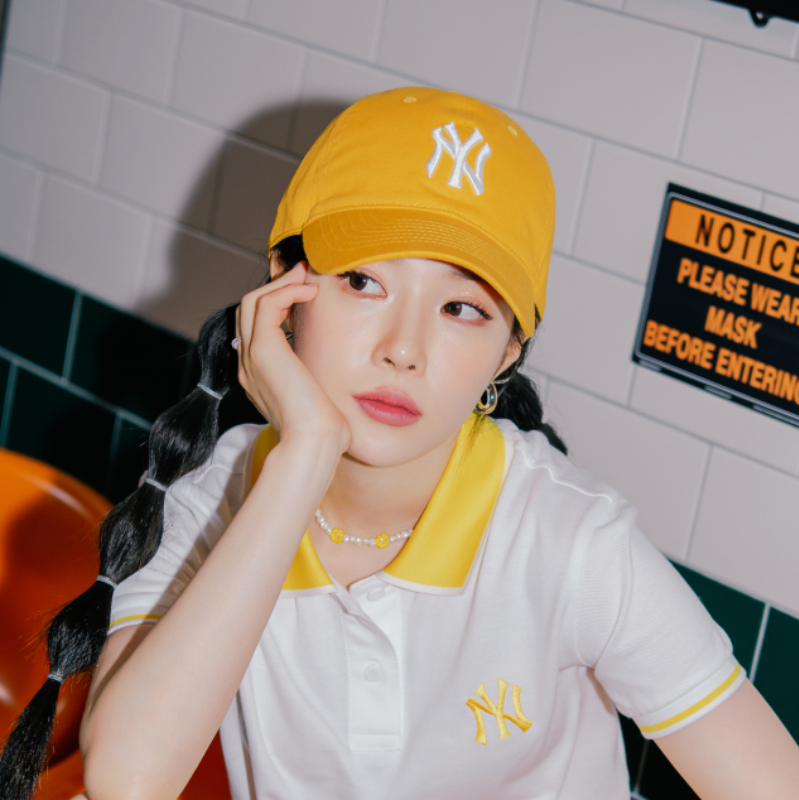  Nón MLB - Basic Yellow Cap 