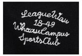  Áo Khoác Varsity WHOAU [Unisex]- Varsity Black Jacket (padded lining) - WHJJC4V24U 