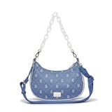  Túi MLB Korea - Diamond Mono Denim Jacquard Hobo Bag NY Yankees LS.Blue - 3ABQS023N-43SBL 